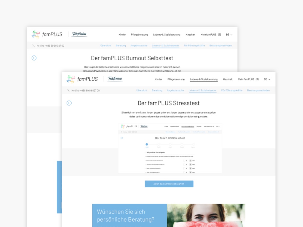 famPLUS Stress- & Burnoutselbsttest